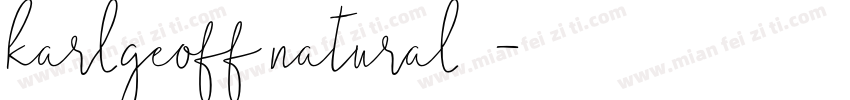karlgeoff natural字体字体转换